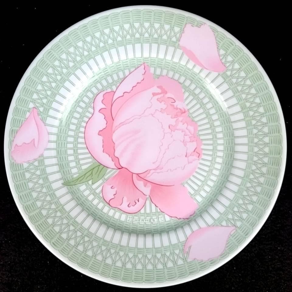 未使用級＊エルメス ピヴォワンヌ プレート 2枚 ペア 箱つき 22cm ①4