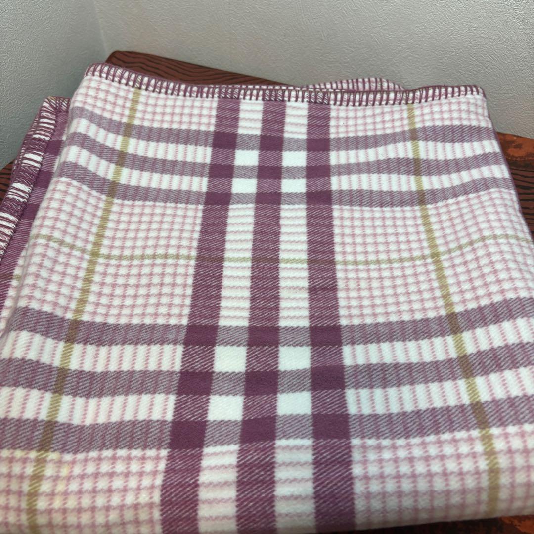 バーバリー チェック 綿100% シングル タオルケット 西川 日本製
