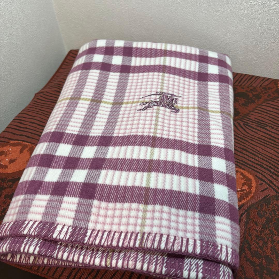 バーバリー チェック 綿100% シングル タオルケット 西川 日本製