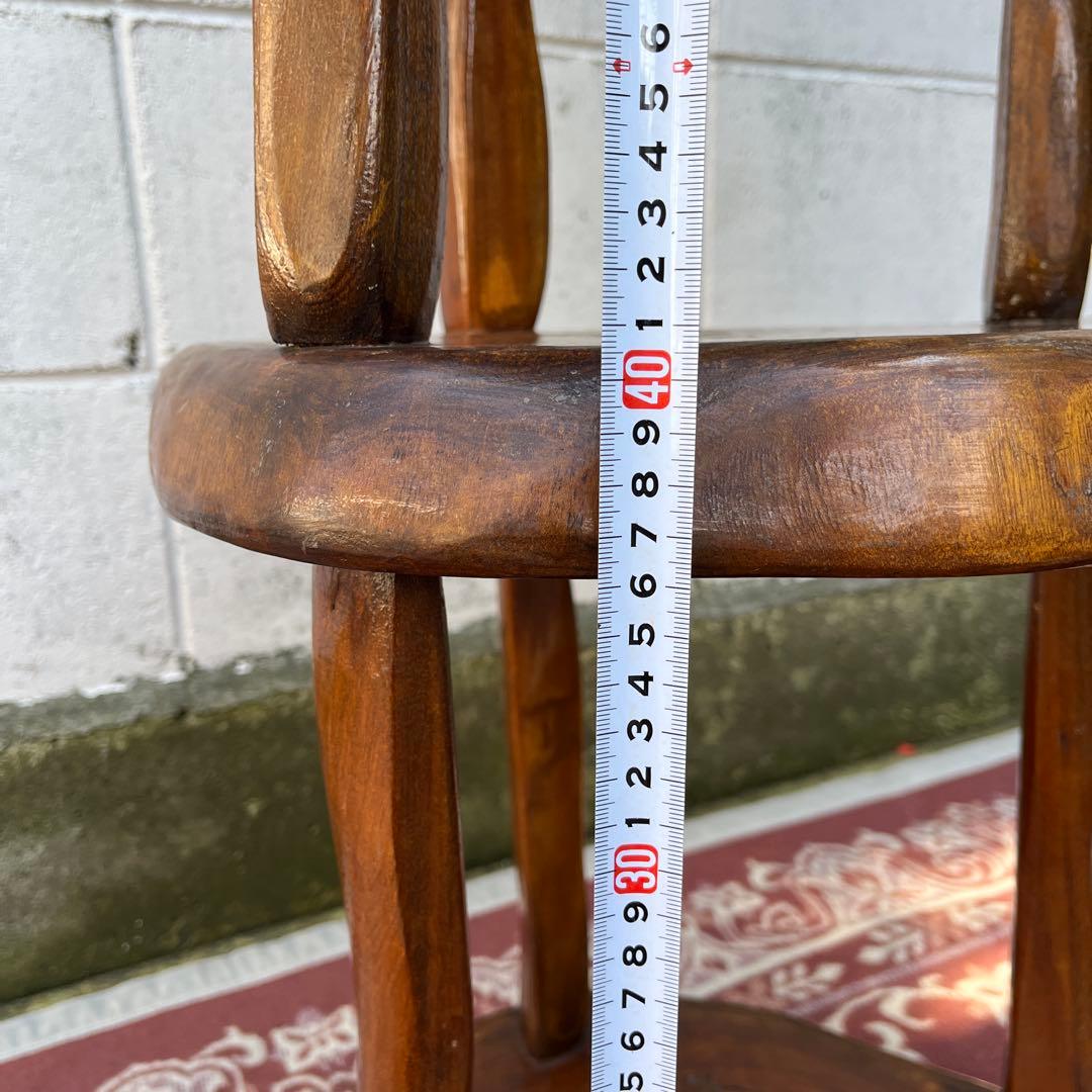 古家具ビンテージ品◾️木製家具 飾り台 ディスプレイ台 花台 木製無垢材