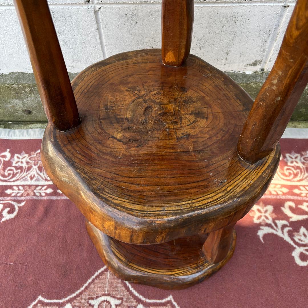 古家具ビンテージ品◾️木製家具 飾り台 ディスプレイ台 花台 木製無垢材