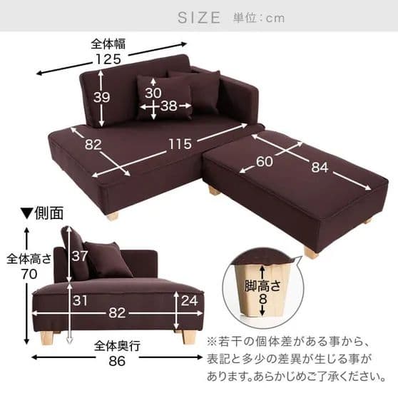 【8-10日間出荷】2人掛け コンパクトカウチソファ