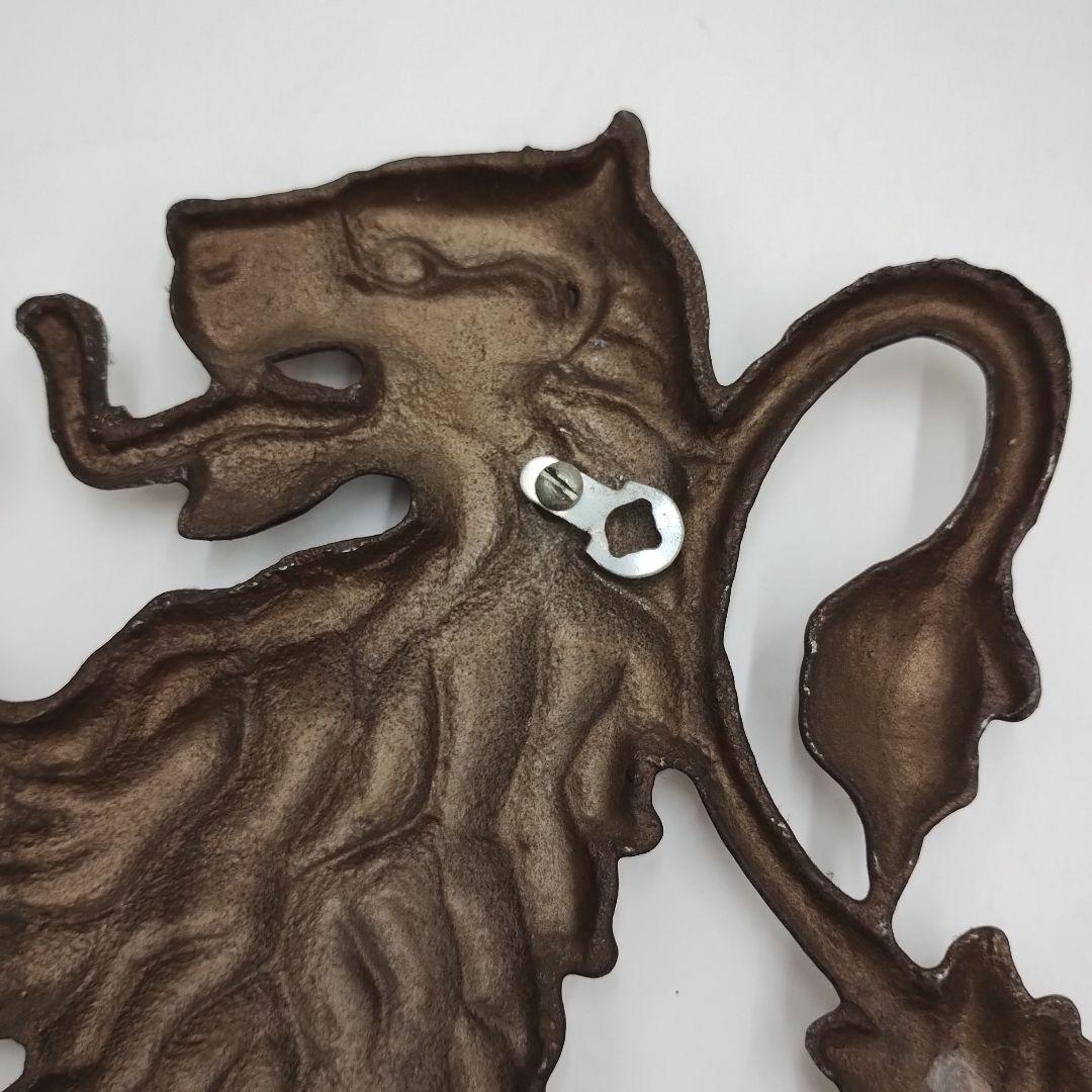 wM49L ライオン 紋章 置物 壁掛け オブジェ 西洋 紋章