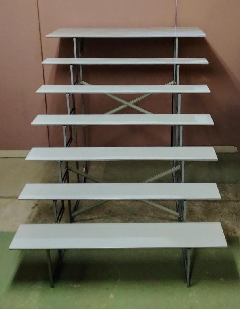 B06 雛人形用７段飾り ひな段 スチール台40号☆中古品 高さ約128cm