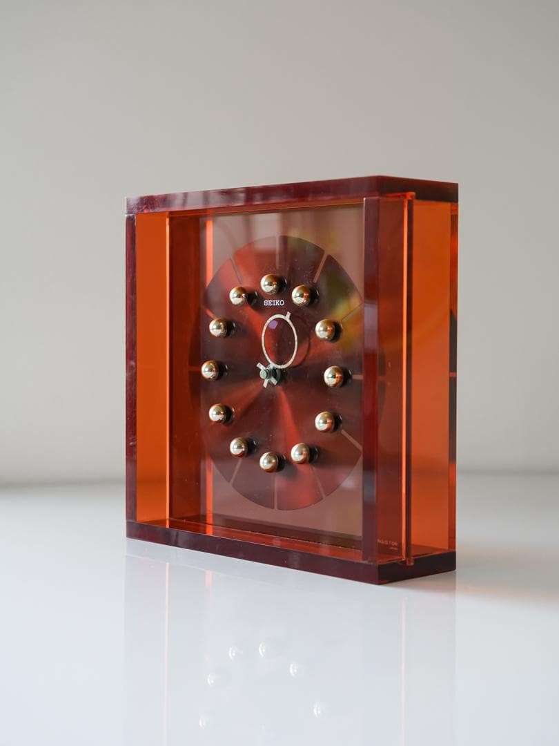 70's SEIKO スペースエイジ アクリル時計 ミッドセンチュリー - メルカリ