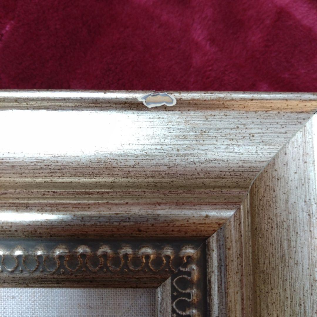 絵画　油絵　花　額縁　クラッシック　アンティーク