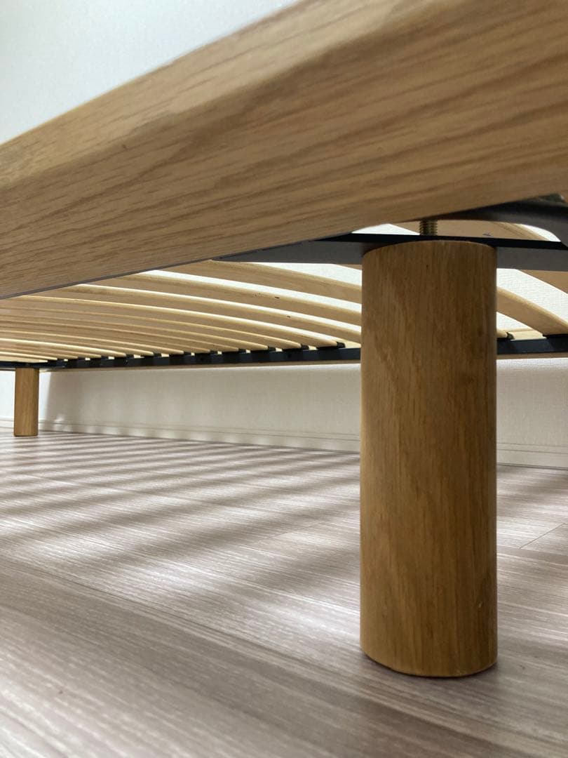 無印良品　MUJI 木製シングルベッドフレーム　オーク材　※収納も別掲載してます