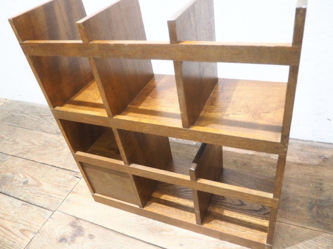 1106 レトロなブックラック　飾り棚　収納棚　本棚　本立て　小物入れ　ケース