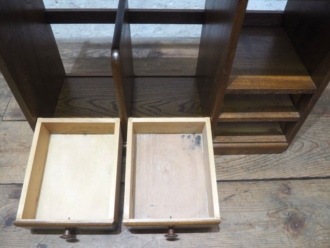 1106 レトロなブックラック　飾り棚　収納棚　本棚　本立て　小物入れ　ケース