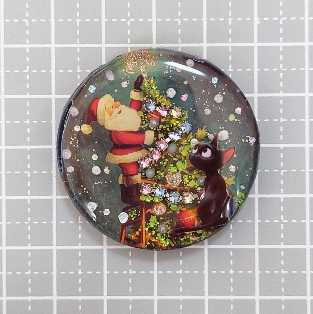 レジン　猫　ヘアゴム　ブローチ　ポニーフック　No.334