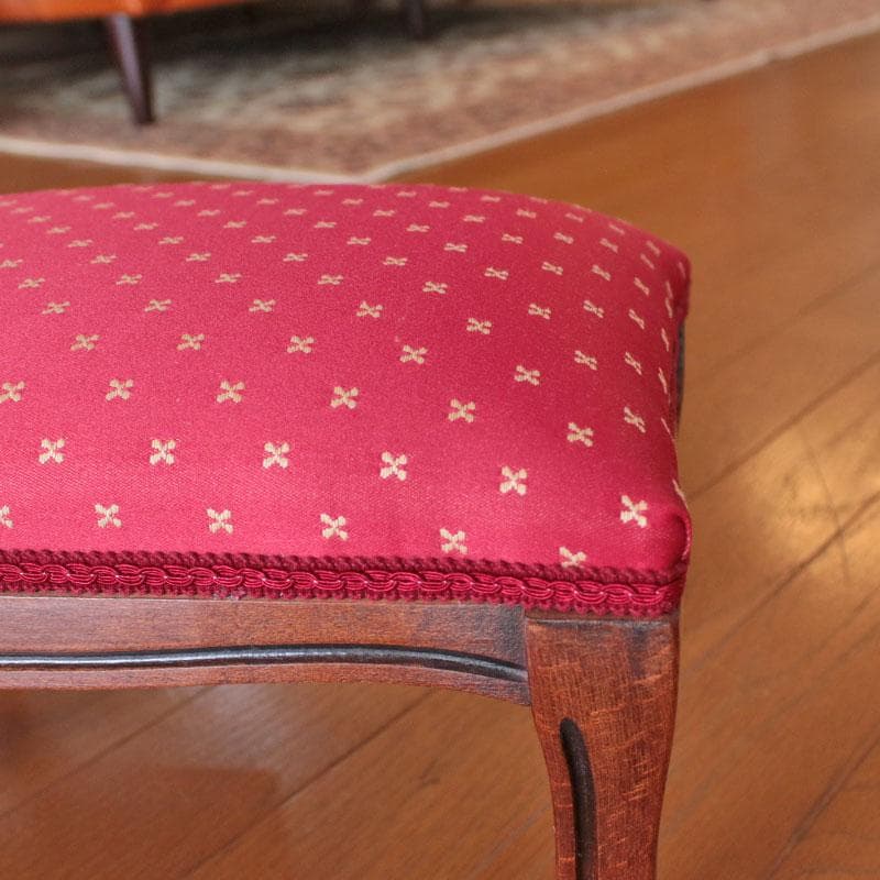 フットスツール レッド レトロ風 ヴィンテージ風 赤 222-1497-005