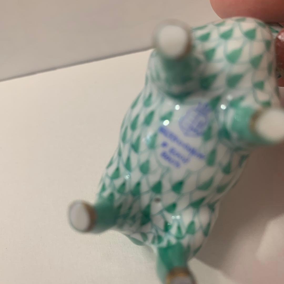 ☆専用☆ヘレンド 干支シリーズ 羊 グリーン(箱付き)