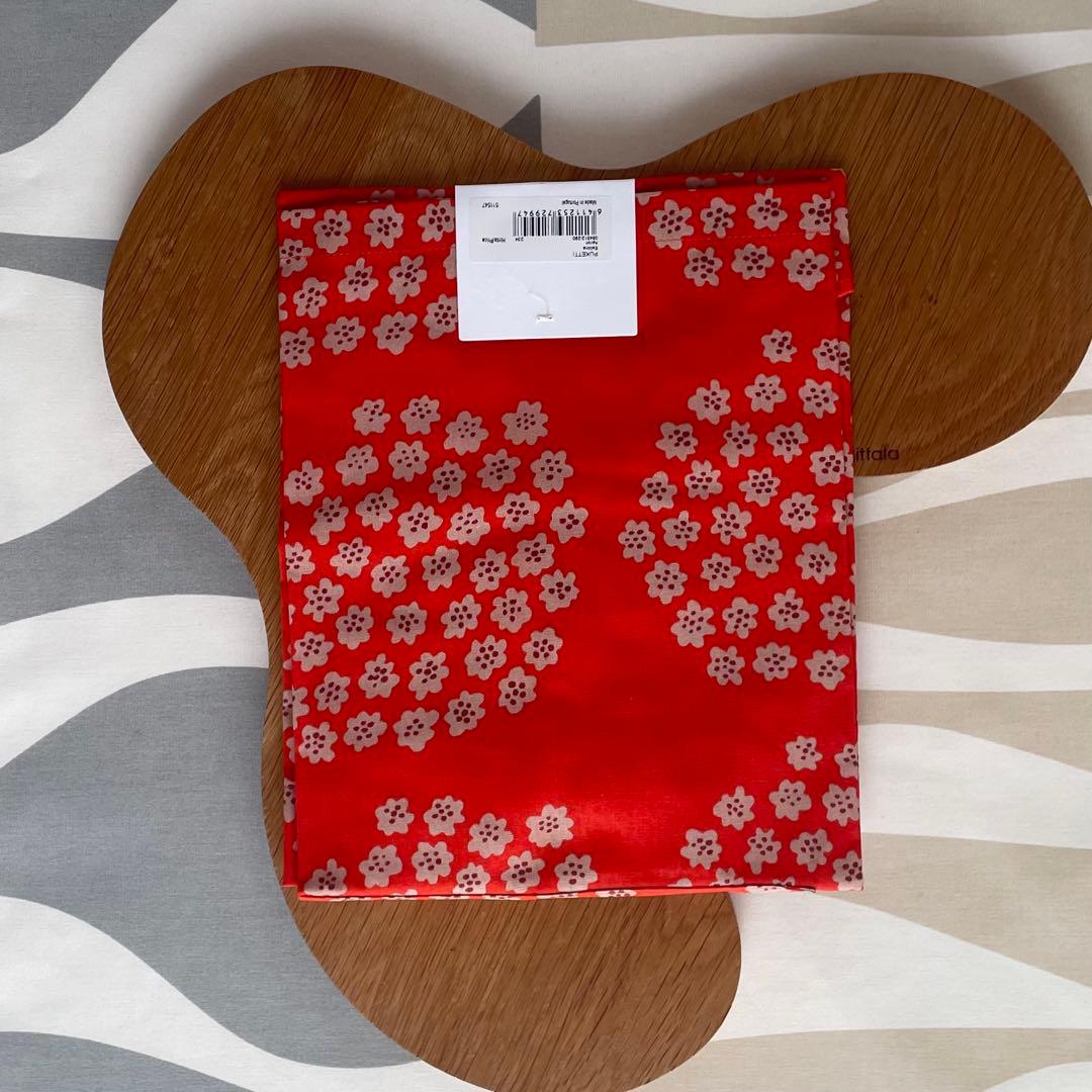 新品 marimekko Puketti プケッティ エプロン オレンジ