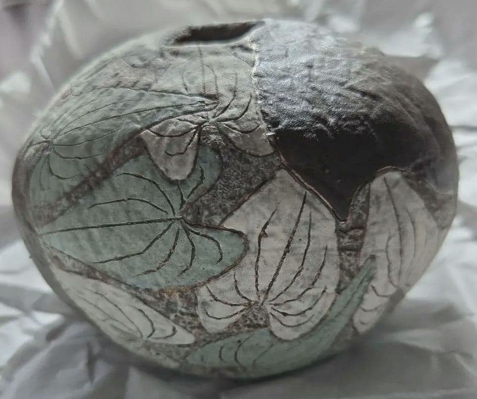 益子焼 花器 高部 よしえ つかもと