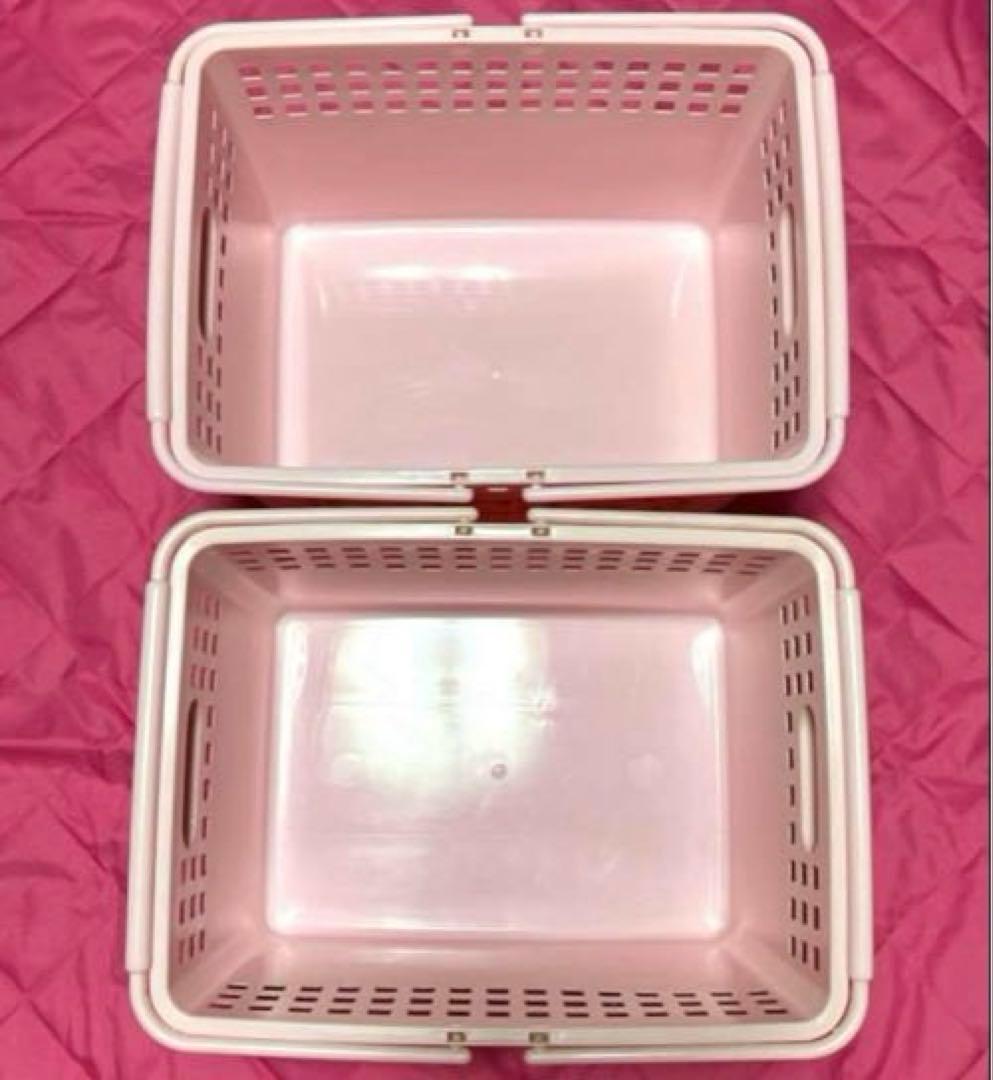 【激レア】希少 平成レトロ キティちゃん 野いちご ハンドルバスケット2個セット