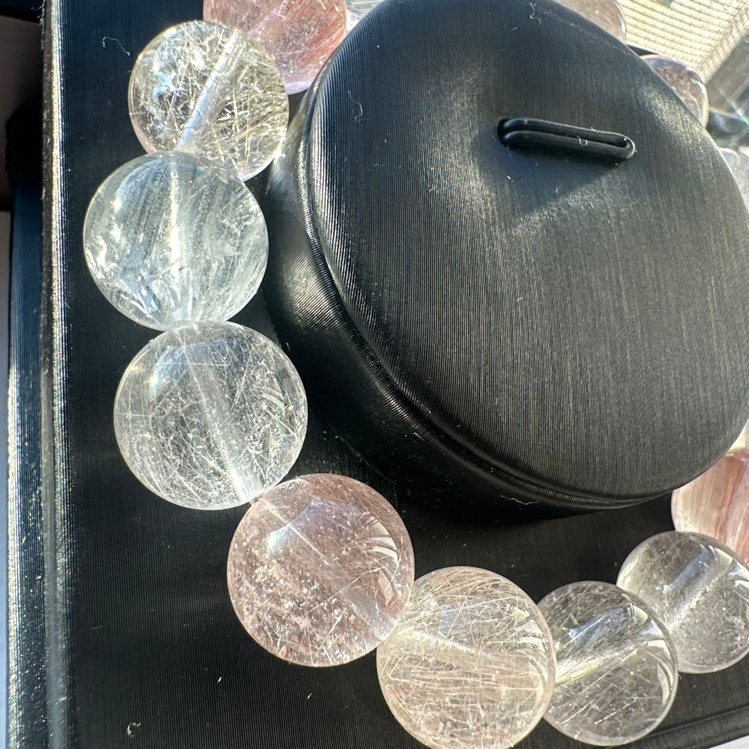 高品質　カラフルサゲニティッククォーツ　カラフルラビットヘア天然石パワーストーン