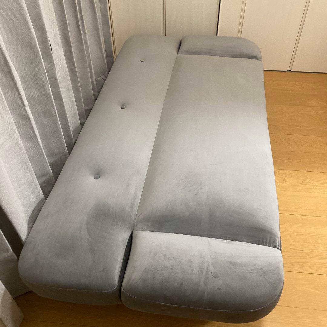 ニトリ 肘/背もたれ可動 ソファベッド 布張りタイプ