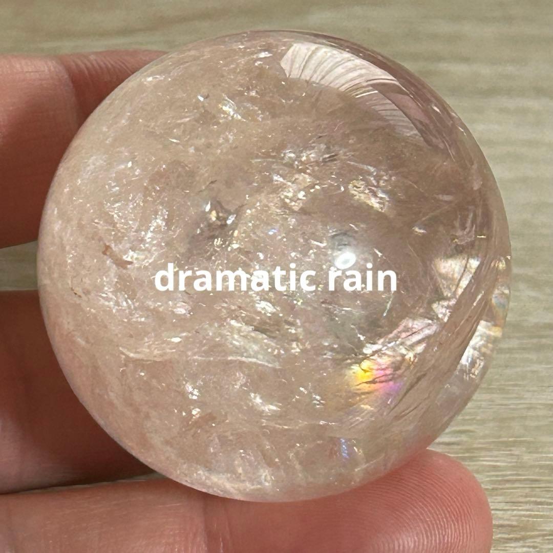 ピンククォーツ スフィア 天然石 置物