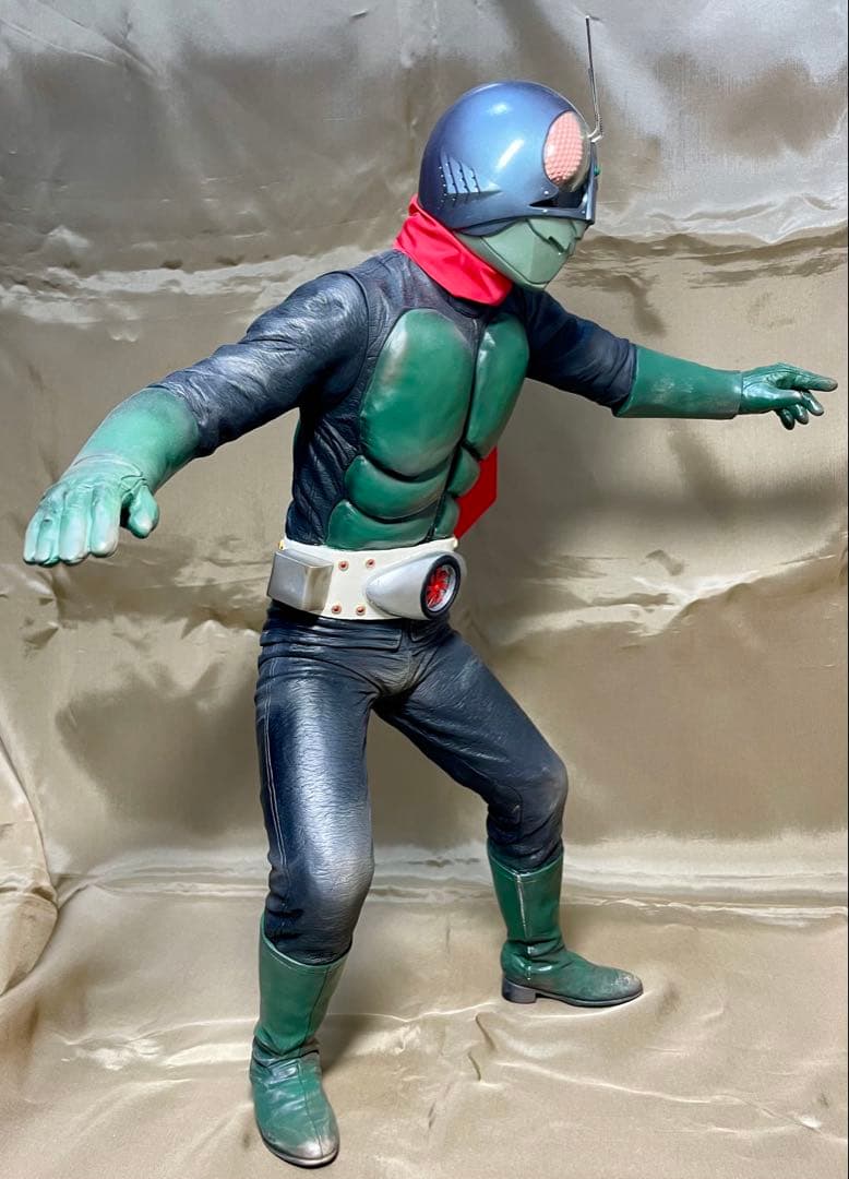 仮面ライダー旧1号リペイント完成品(検索 ビリケン メディコム 1/1マスク)