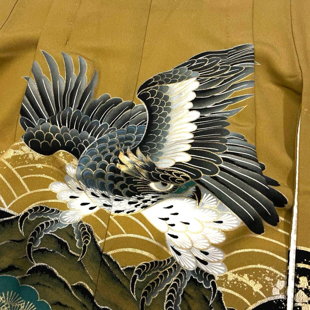 七五三 羽織セット 男の子 羽織 着物 長襦袢 半衿付き 5歳 No.134