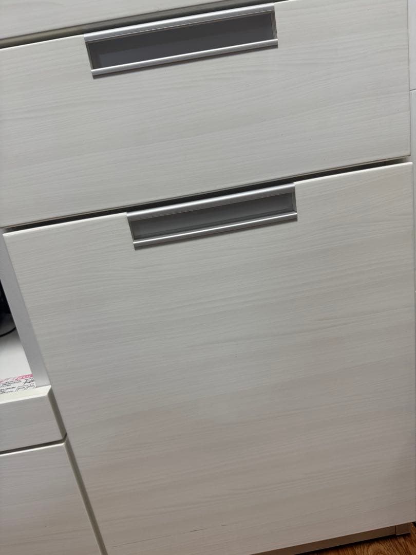 ニトリ　レンジ台　カップボード　キッチン収納　白