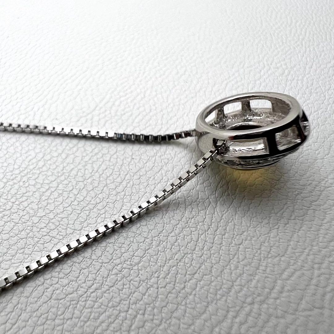 プラチナpt900 ペンダントトップ　キャッツアイ　ダイヤ　2.52 g