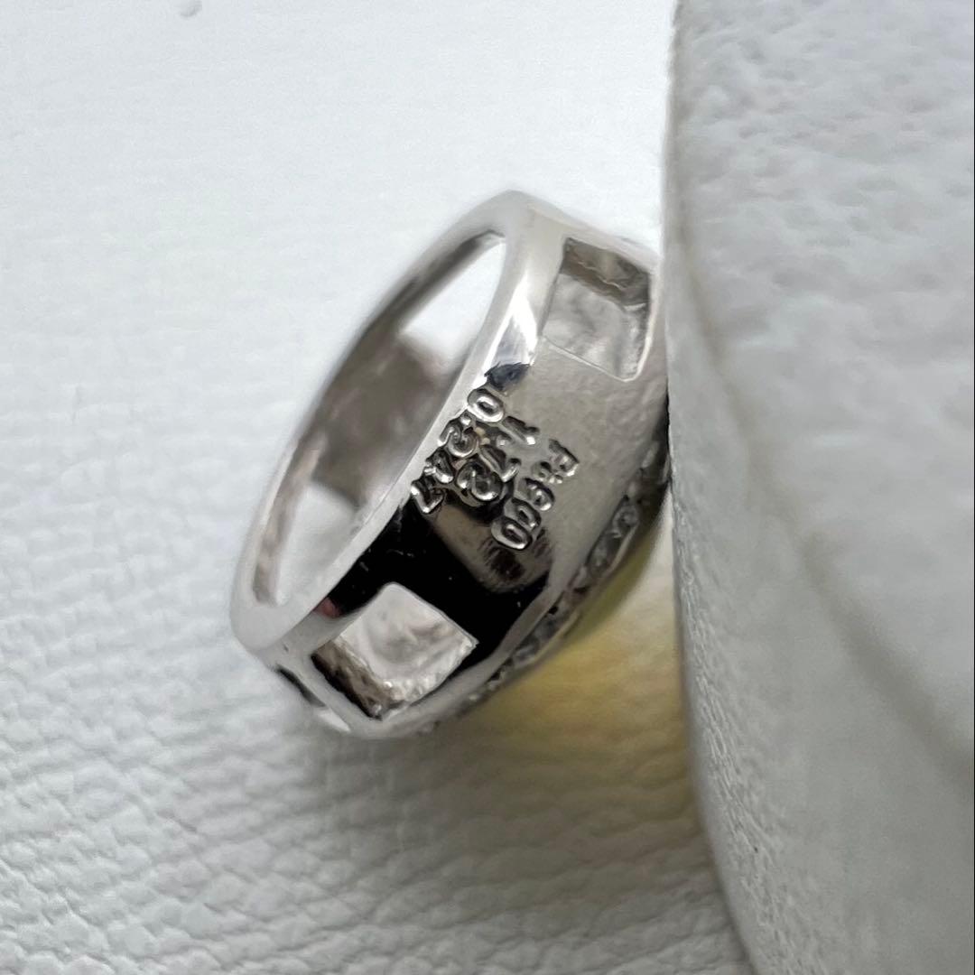 プラチナpt900 ペンダントトップ　キャッツアイ　ダイヤ　2.52 g