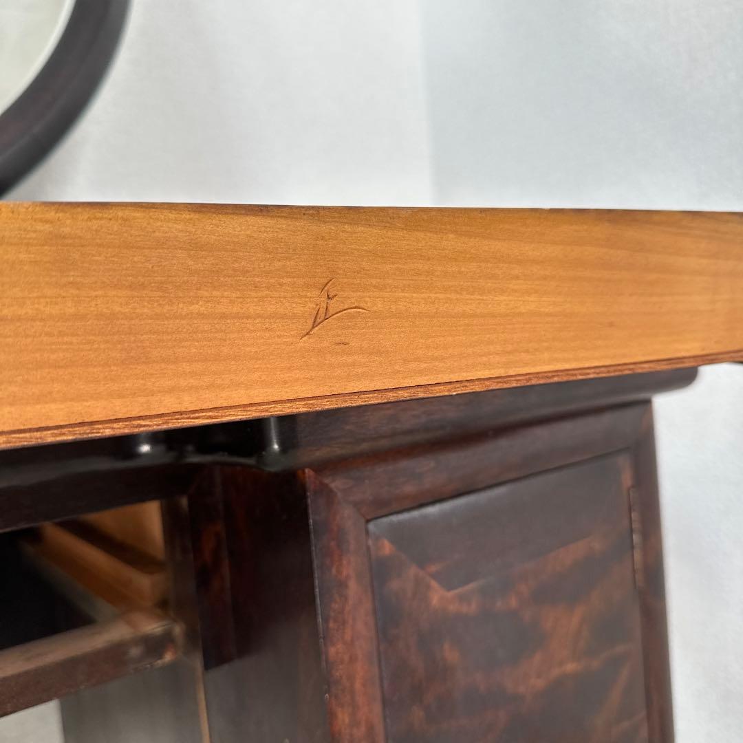 松本民芸家具 一面鏡台 水目桜 無垢材 ドレッサー 化粧台 i4※