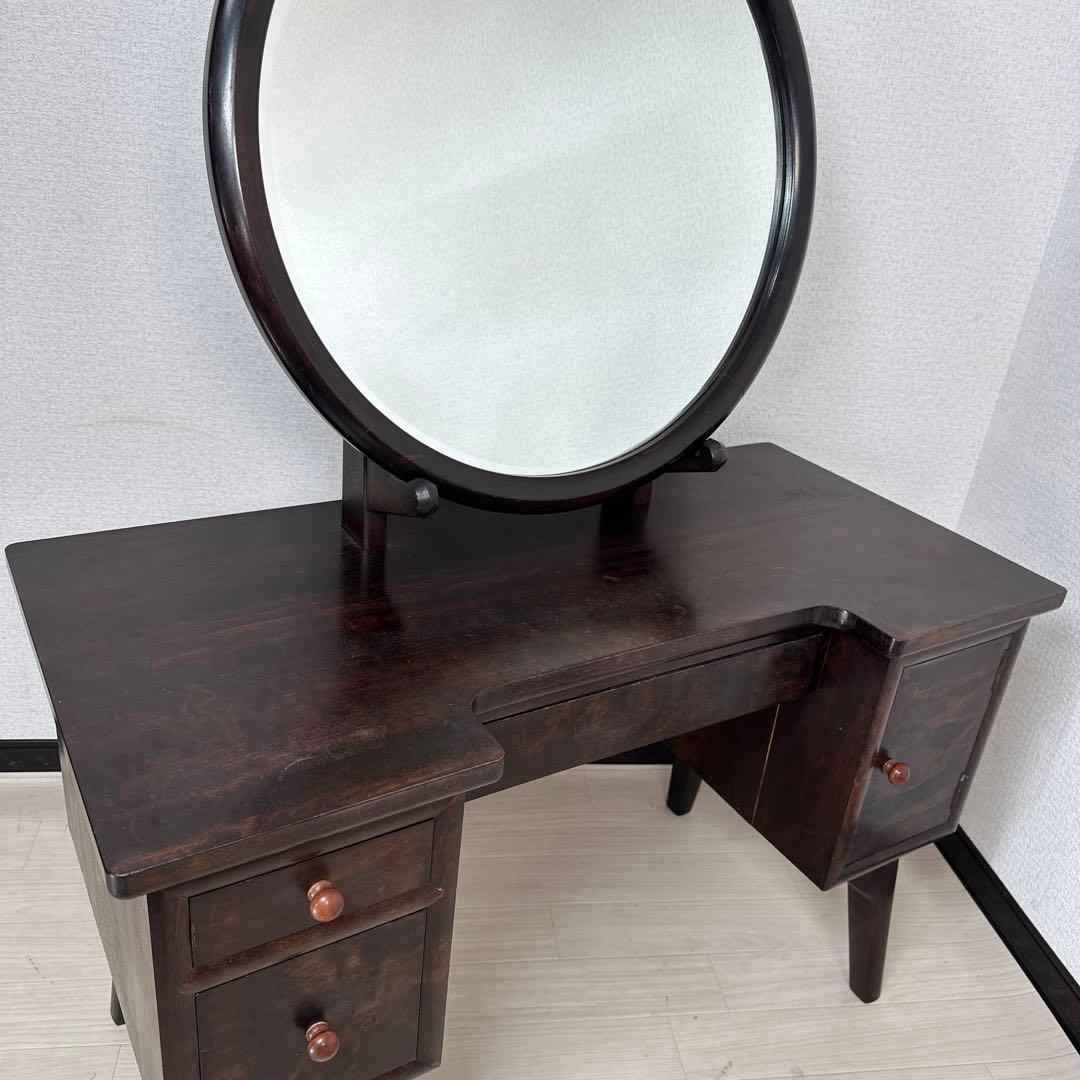 松本民芸家具 一面鏡台 水目桜 無垢材 ドレッサー 化粧台 i4※