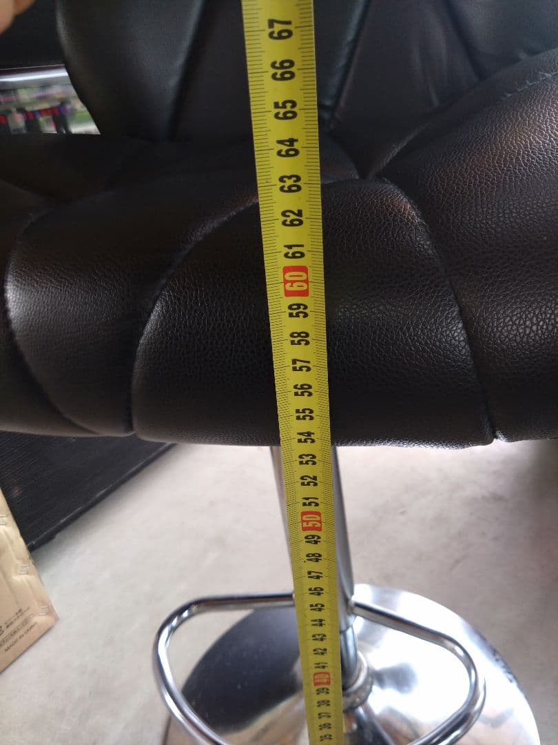 【直接引き取り限定】黒いカウンターチェア　2脚セット