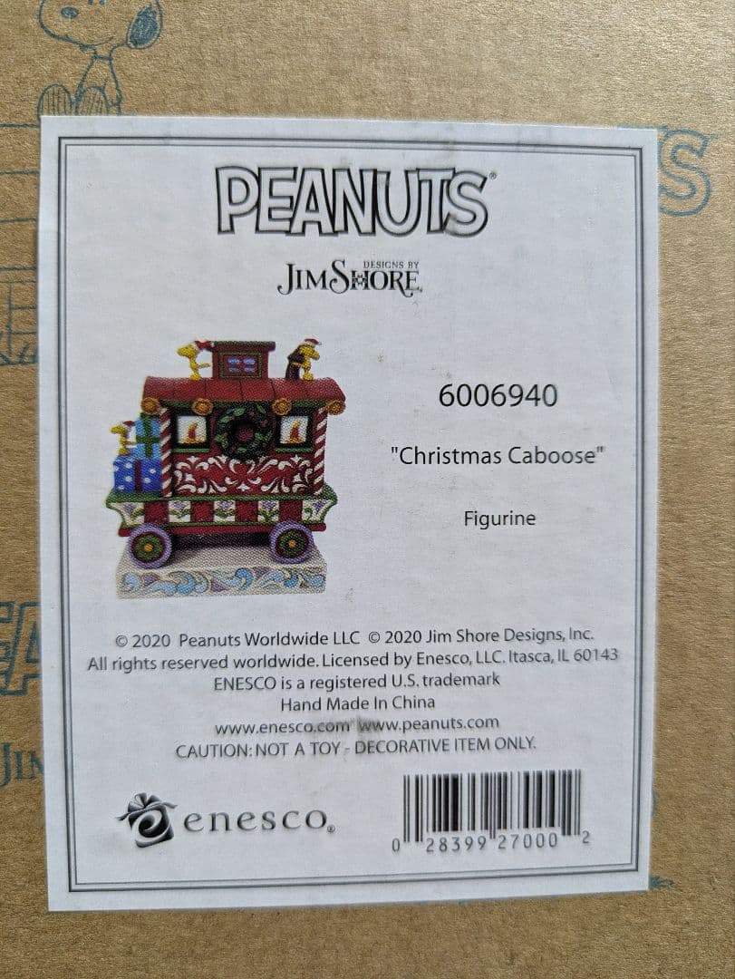 ジムショア スヌーピー ウッドストック クリスマストレイン