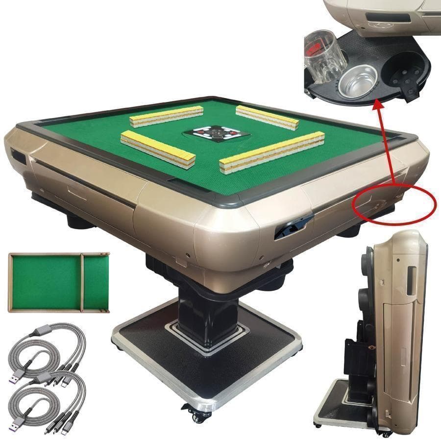 中古 麻雀セット 全自動 折りたたみ 牌28mm ブラック　動作確認済み