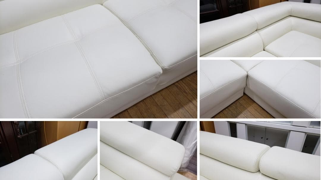 H6　美品　合皮　コーナーソファセット