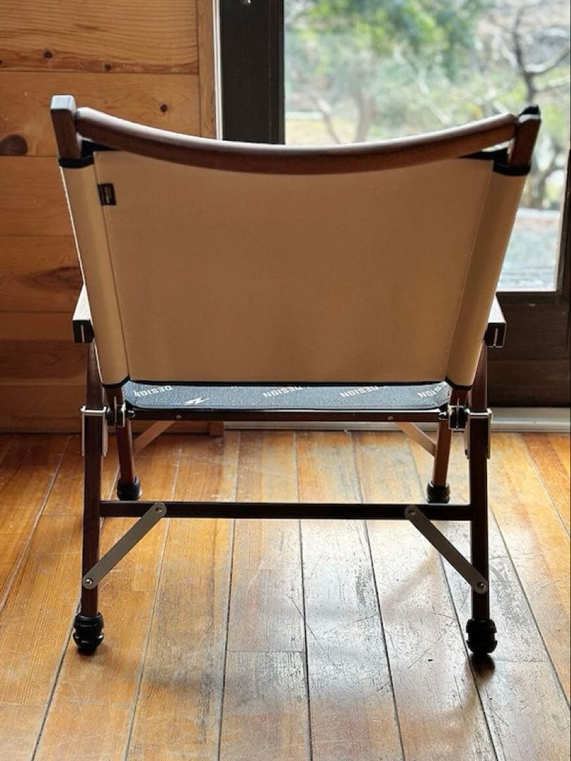 新品未開封 BLACK DESIGN BD ロー チェアー ODM 柄 ブラック