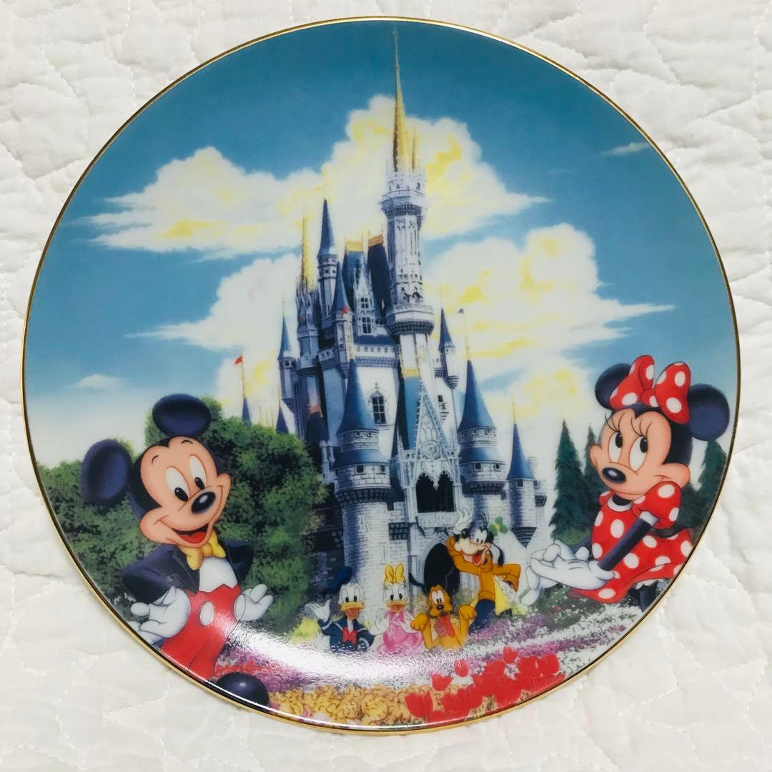 昭和レトロ TDL 東京ディズニーランド 開園当時 記念プレート 絵皿