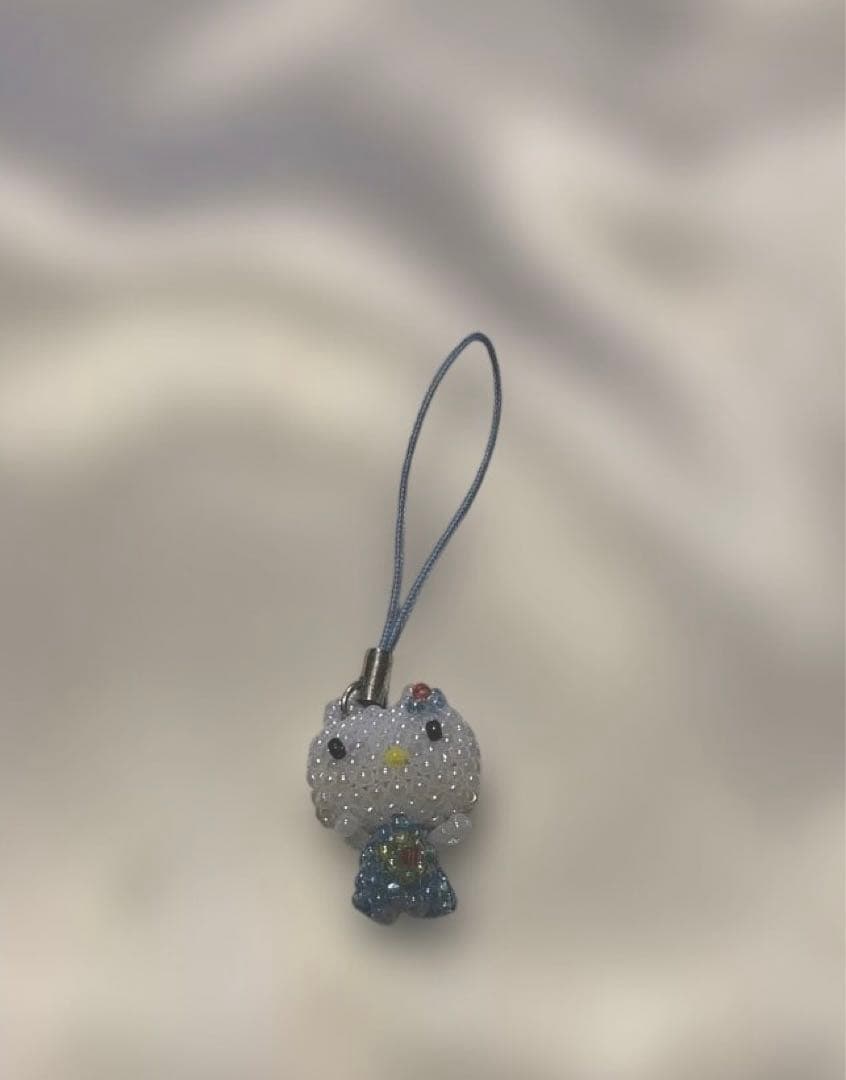 キティちゃん ビーズ製ストラップ 平成レトロ - メルカリ