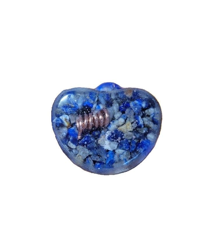 弍七 ミルフィオリを持つ地蔵 ラピスラズリ オルゴナイト パワーストーン