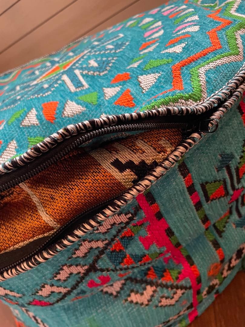 【新品未使用】モロッコ/エジプトプフ　クッションスツール　インテリアソファ