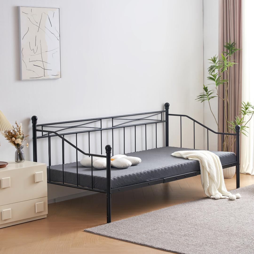 数量限定！シングル・Sパイプベッド一人暮らし 収納 1人用　2COLOR