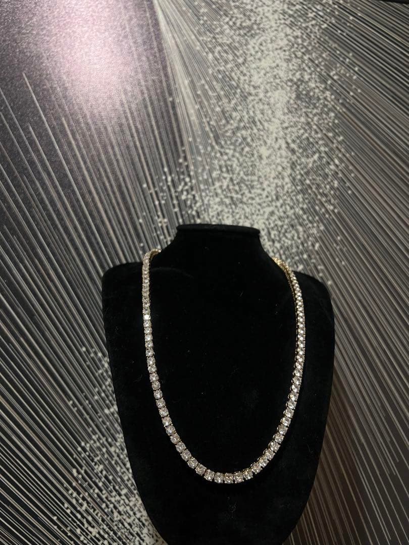 芸能人愛用 最高級モデル 平野紫耀愛用 テニスネックレス シルバー925