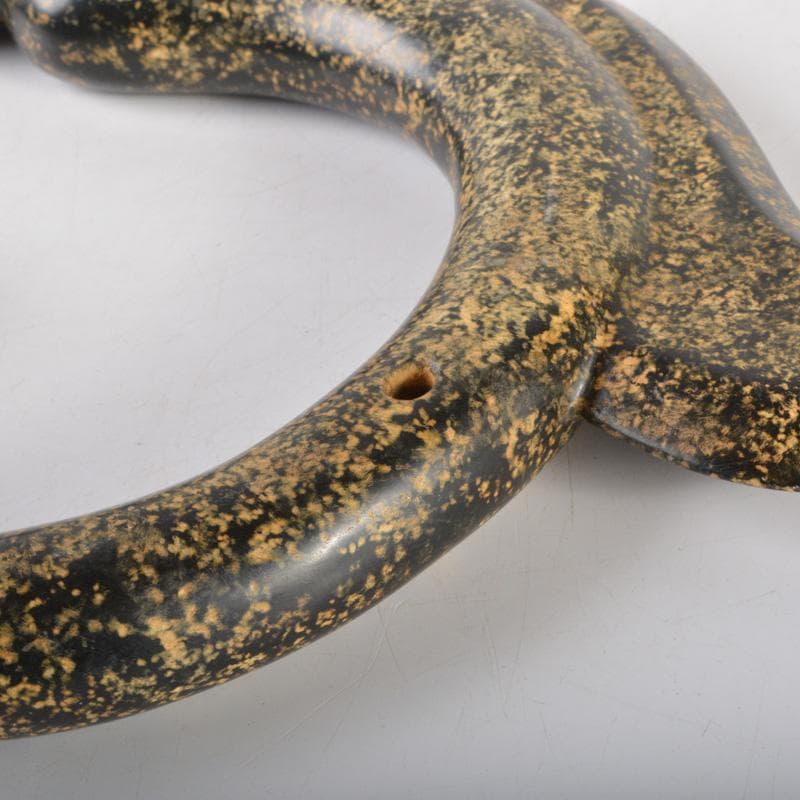 中国　玉石彫刻　神獣刻　玉器　玉壁　V　5141