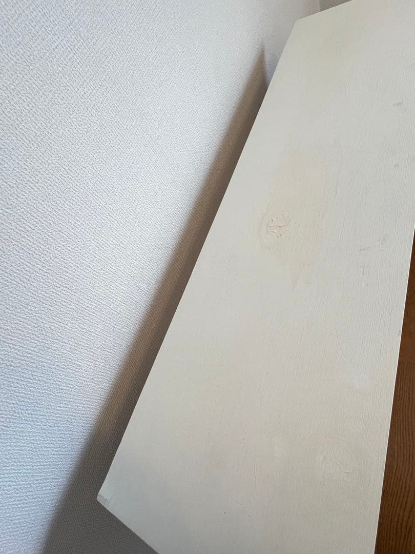 W90 マントルピース　ホワイト ミルクペイント　木製　シャビー