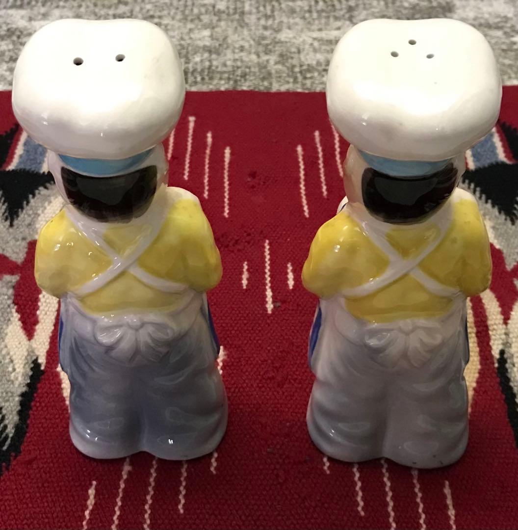 超レア 日本製 50's-60's Salt&Pepper 陶器 調味料入れ