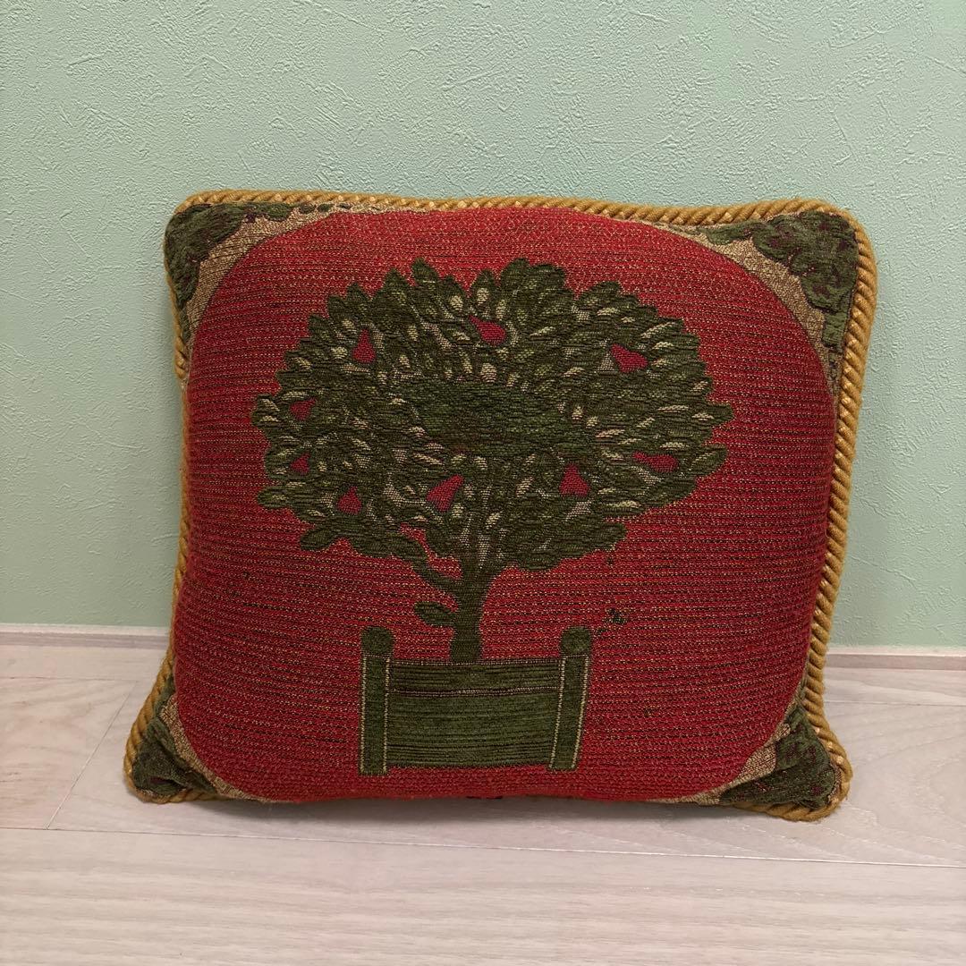 マルベリー　ホーム　木と鳥のデザイン クッションカバー 2個セット