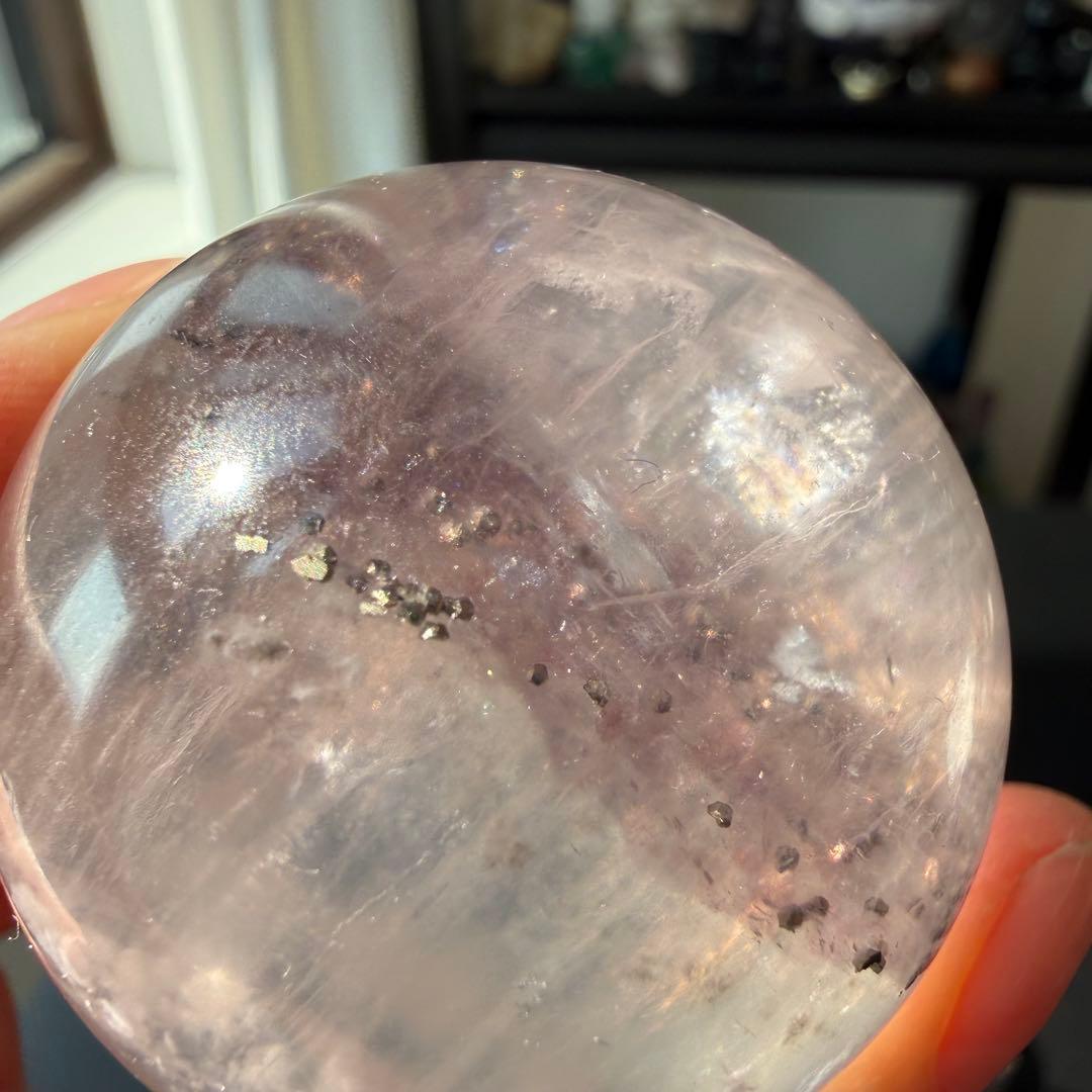 【g's hako】パイライト共生フローライトのスフィアNO.021113