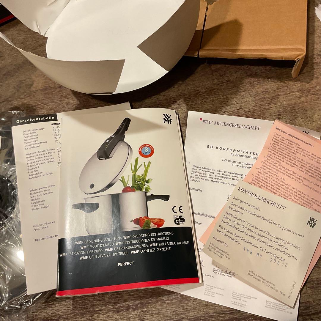 未使用！WMF ヴェーエムエフ 圧力鍋 4.5L,3L セット ステンレス蓋