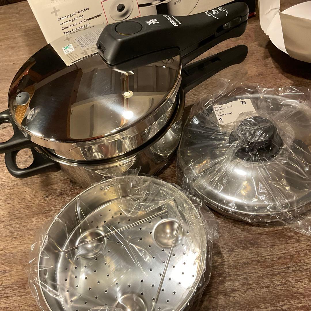 未使用！WMF ヴェーエムエフ 圧力鍋 4.5L,3L セット ステンレス蓋