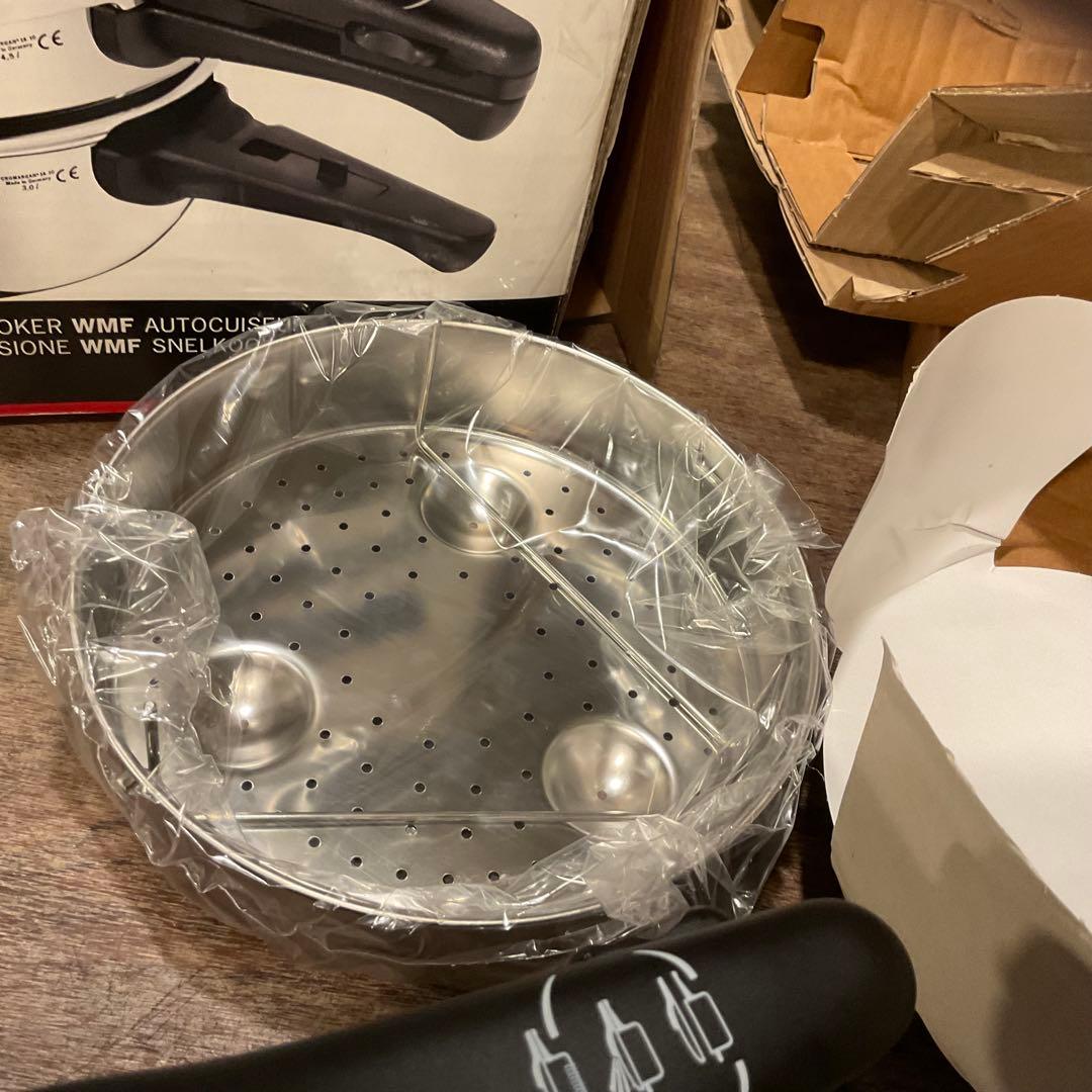 未使用！WMF ヴェーエムエフ 圧力鍋 4.5L,3L セット ステンレス蓋