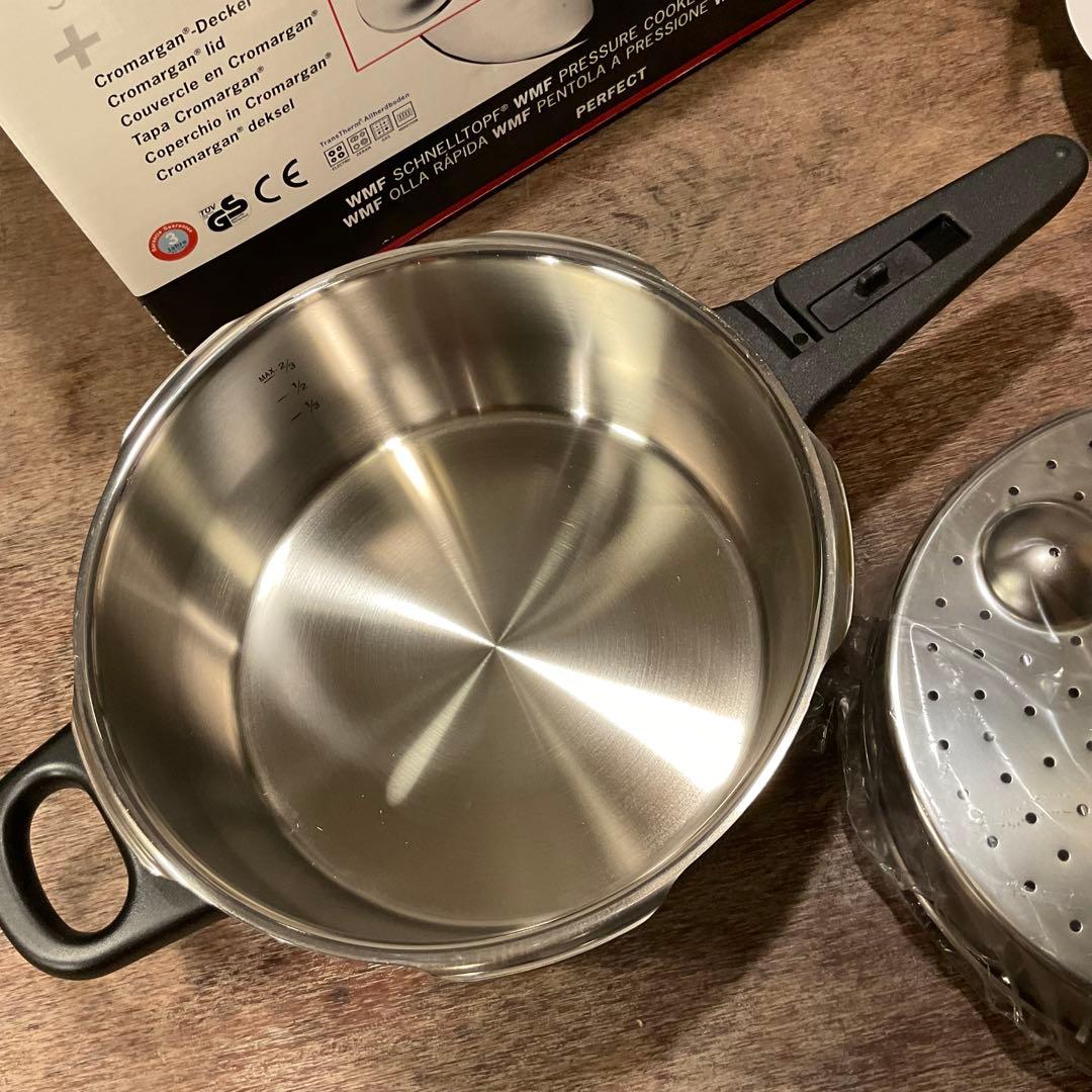 未使用！WMF ヴェーエムエフ 圧力鍋 4.5L,3L セット ステンレス蓋