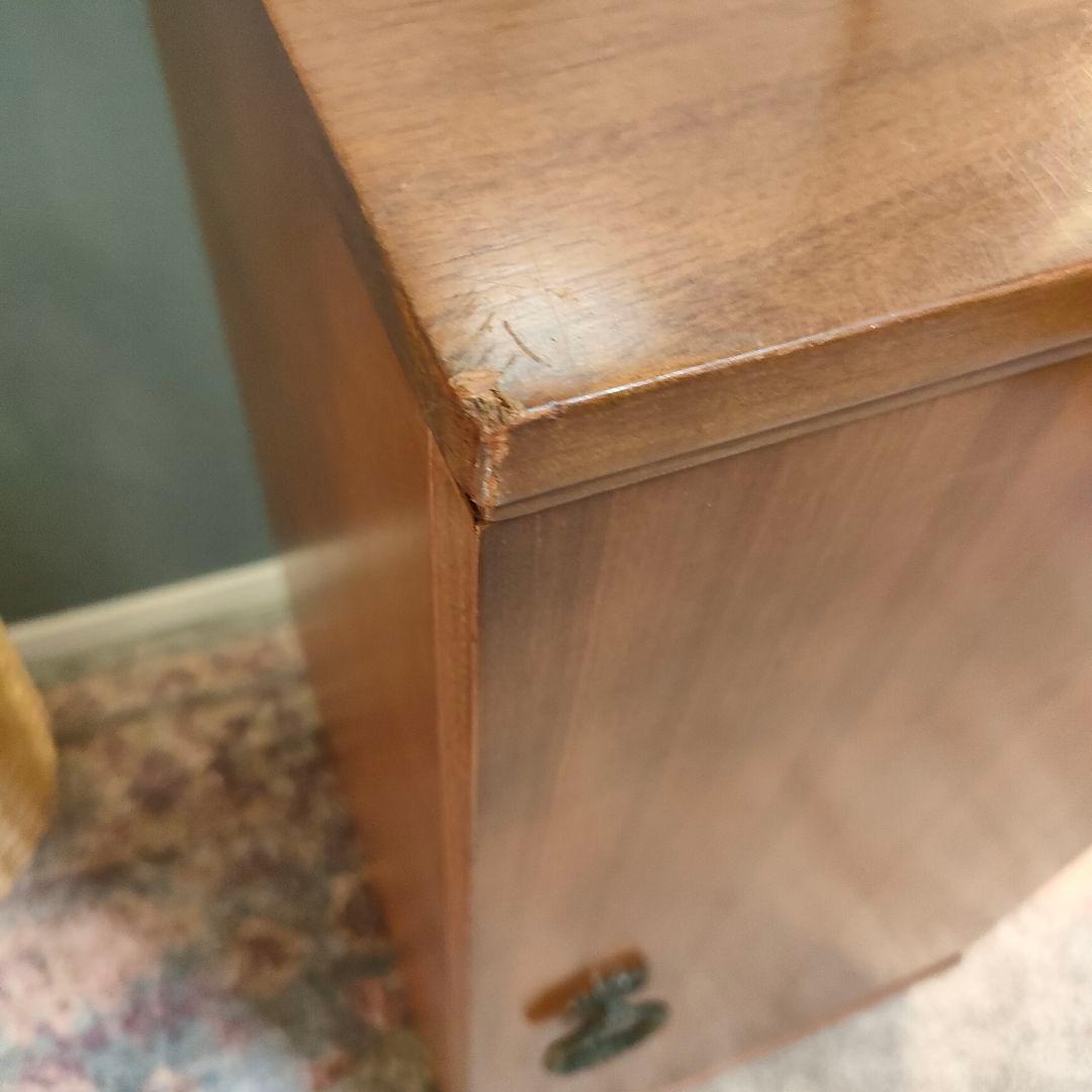 昭和レトロ LPレコード収納キャビネット ヴィンテージ木製ラック